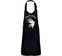 Fabulous Tablier Cuisine Enfant 2 Poches Noir Chat pitre - Haut de gamme Noir G