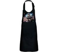 Fabulous Tablier Cuisine Enfant 2 Poches Noir Delorean Dmc-12 Retour Vers Le Futur Miroir - Haut de gamme Noir G