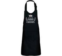 Fabulous Tablier Cuisine Enfant 2 Poches Noir Échange Frère contre cadeaux - Haut de gamme Noir G