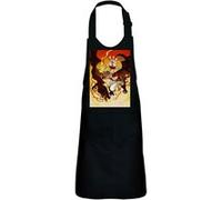 Fabulous Tablier Cuisine Enfant 2 Poches Noir Fairy Tail Natsu Et Ignir Dragon Slayer - Haut de gamme Noir G