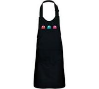 Fabulous Tablier Cuisine Enfant 2 Poches Noir Fantomes Pac-Man Pixel - Haut de gamme Noir G