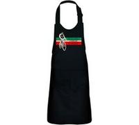 Fabulous Tablier Cuisine Enfant 2 Poches Noir Fausto Coppi Vintage - Haut de gamme Noir G