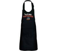 Fabulous Tablier Cuisine Enfant 2 Poches Noir Future Maîtresse - Haut de gamme Noir G