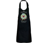 Fabulous Tablier Cuisine Enfant 2 Poches Noir Girls Protect The Planet - Haut de gamme Noir G
