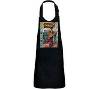 Fabulous Tablier Cuisine Enfant 2 Poches Noir Justice League Superman Batman Bande Dessinee - Haut de gamme Noir G