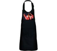Fabulous Tablier Cuisine Enfant 2 Poches Noir Michael Jackson Concert 2002 Chanteur - Haut de gamme Noir G