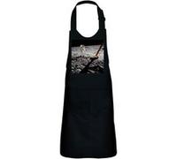 Fabulous Tablier Cuisine Enfant 2 Poches Noir Neil Armstrong Premier Pas Sur La Lune Astronaute - Haut de gamme Noir G