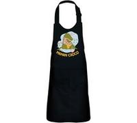 Fabulous Tablier Cuisine Enfant 2 Poches Noir Odile la Maman Crocodile - Haut de gamme Noir G