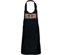 Fabulous Tablier Cuisine Enfant 2 Poches Noir Peinture de Ricardo Cavolohome - Haut de gamme Noir G