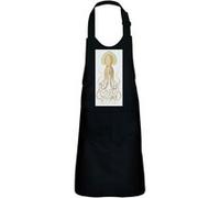 Fabulous Tablier Cuisine Enfant 2 Poches Noir Pieuvre Gravure Ancienne - Haut de gamme Noir G