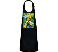 Fabulous Tablier Cuisine Enfant 2 Poches Noir Pikachu Sur Son Ami Sasha Pokemon - Haut de gamme Noir G