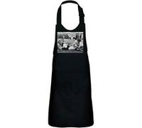 Fabulous Tablier Cuisine Enfant 2 Poches Noir Reine Elisabeth II et Prince Philip Bébé Charles - Haut de gamme Noir G