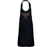 Fabulous Tablier Cuisine Enfant 2 Poches Noir Space Invaders Pyramide - Haut de gamme Noir G