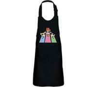 Fabulous Tablier Cuisine Enfant 2 Poches Noir Super Nanas Powerpuff Girls Super Hero - Haut de gamme Noir G