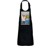 Fabulous Tablier Cuisine Enfant 2 Poches Noir Thonon Lac Montagne Affiche Vintage - Haut de gamme Noir G