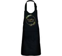 Fabulous Tablier Cuisine Enfant 2 Poches Noir Wedding Planner Cercle Fleurs - Haut de gamme Noir G