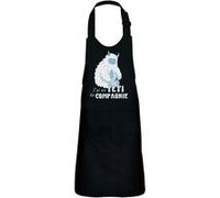 Fabulous Tablier Cuisine Enfant 2 Poches Noir Yéti de Compagnie - Haut de gamme Noir G