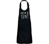 Fabulous Tablier Cuisine Enfant 2 Poches Noir Yo! I'm Ten - Haut de gamme Noir G