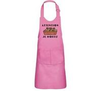 Fabulous Tablier Cuisine Enfant 2 Poches Rose Attention je Mords Plante Carnivore - Haut de gamme Rose G