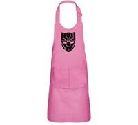 Fabulous Tablier Cuisine Enfant 2 Poches Rose Black Panther Masque - Haut de gamme Rose G