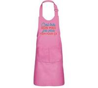 Fabulous Tablier Cuisine Enfant 2 Poches Rose C'est très bon mais j'ai plus faim - Haut de gamme Rose G