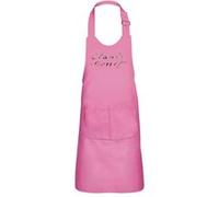 Fabulous Tablier Cuisine Enfant 2 Poches Rose Claude Monet Signature - Haut de gamme Rose G