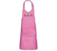 Fabulous Tablier Cuisine Enfant 2 Poches Rose Fantomes Pac-Man Pixel - Haut de gamme Rose G