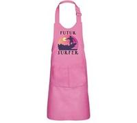Fabulous Tablier Cuisine Enfant 2 Poches Rose Futur Surfer - Haut de gamme Rose G