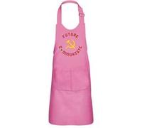Fabulous Tablier Cuisine Enfant 2 Poches Rose Future Communiste - Haut de gamme Rose G