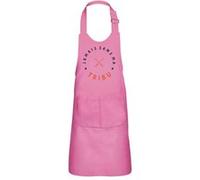 Fabulous Tablier Cuisine Enfant 2 Poches Rose Jamais sans ma Tribu Famille - Haut de gamme Rose G