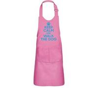 Fabulous Tablier Cuisine Enfant 2 Poches Rose Keep Calm and Walk the Dog - Haut de gamme Rose G