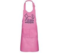 Fabulous Tablier Cuisine Enfant 2 Poches Rose Loup-phoque - Haut de gamme Rose G