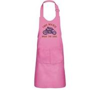 Fabulous Tablier Cuisine Enfant 2 Poches Rose Two Wheels Move the Soul - Haut de gamme Rose G