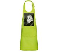 Fabulous Tablier Cuisine Enfant 2 Poches Vert Albert Einstein Tire La Langue - Haut de gamme Vert G