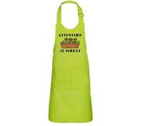Fabulous Tablier Cuisine Enfant 2 Poches Vert Attention je Mords Plante Carnivore - Haut de gamme Vert G