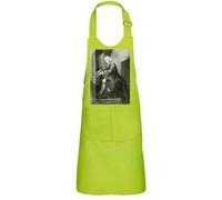 Fabulous Tablier Cuisine Enfant 2 Poches Vert Gravure Jean Sébastien Bach Compositeur - Haut de gamme Vert G