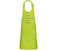 Fabulous Tablier Cuisine Enfant 2 Poches Vert Je suis Merveilleuse Cases à Cocher Femme - Haut de gamme Vert G