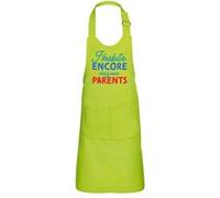 Fabulous Tablier Cuisine Enfant 2 Poches Vert J'habite Encore Chez Mes Parents - Haut de gamme Vert G