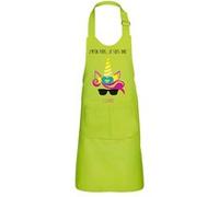 Fabulous Tablier Cuisine Enfant 2 Poches Vert J'M'En Fous Je Suis Une Licorne - Haut de gamme Vert G
