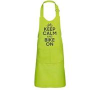 Fabulous Tablier Cuisine Enfant 2 Poches Vert Keep Calm and Bike On - Haut de gamme Vert G
