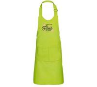 Fabulous Tablier Cuisine Enfant 2 Poches Vert Le Meilleur Filleul du Monde - Haut de gamme Vert G