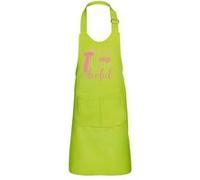 Fabulous Tablier Cuisine Enfant 2 Poches Vert Little Miss One Derful Calligraphie - Haut de gamme Vert G