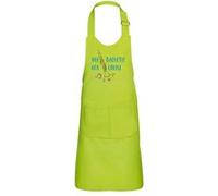 Fabulous Tablier Cuisine Enfant 2 Poches Vert Ma Baguette m'a choisi - Haut de gamme Vert G