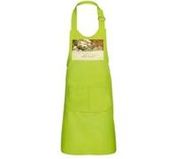 Fabulous Tablier Cuisine Enfant 2 Poches Vert Merry Christmas Pere Noel Traineau - Haut de gamme Vert G