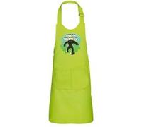 Fabulous Tablier Cuisine Enfant 2 Poches Vert Space Invaders Alien - Haut de gamme Vert G