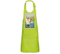 Fabulous Tablier Cuisine Enfant 2 Poches Vert Thonon Lac Montagne Affiche Vintage - Haut de gamme Vert G