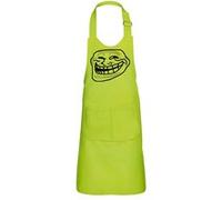 Fabulous Tablier Cuisine Enfant 2 Poches Vert Troll Face Ugly Meme - Haut de gamme Vert G