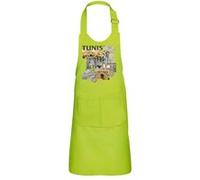 Fabulous Tablier Cuisine Enfant 2 Poches Vert Tunis Vintage - Haut de gamme Vert G