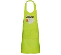 Fabulous Tablier Cuisine Enfant 2 Poches Vert Vienne carte ancienne - Haut de gamme Vert G