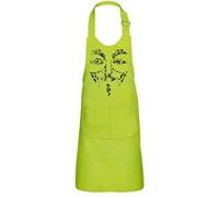 Fabulous Tablier Cuisine Enfant 2 Poches Vert Visage Anonymous Pixels - Haut de gamme Vert G